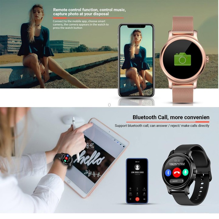 SMA-R2 1.3 inches IPS Screen Smart Watch IP65 Waterproof,Support Call /Message Reminder /Dual-mode Bluetooth 3.0 + 4.0/ Sleeping