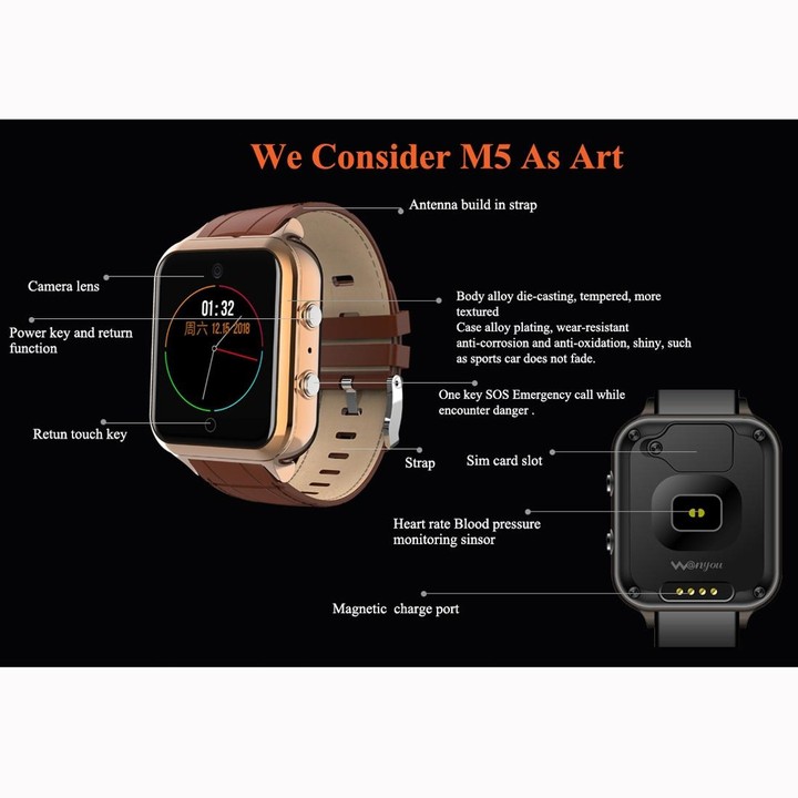M5 1.54 inch TFT Color Screen Smart Bracelet, Support Call Reminder/ Heart Rate Monitoring /Blood Pressure Monitoring/ Sleep Mon