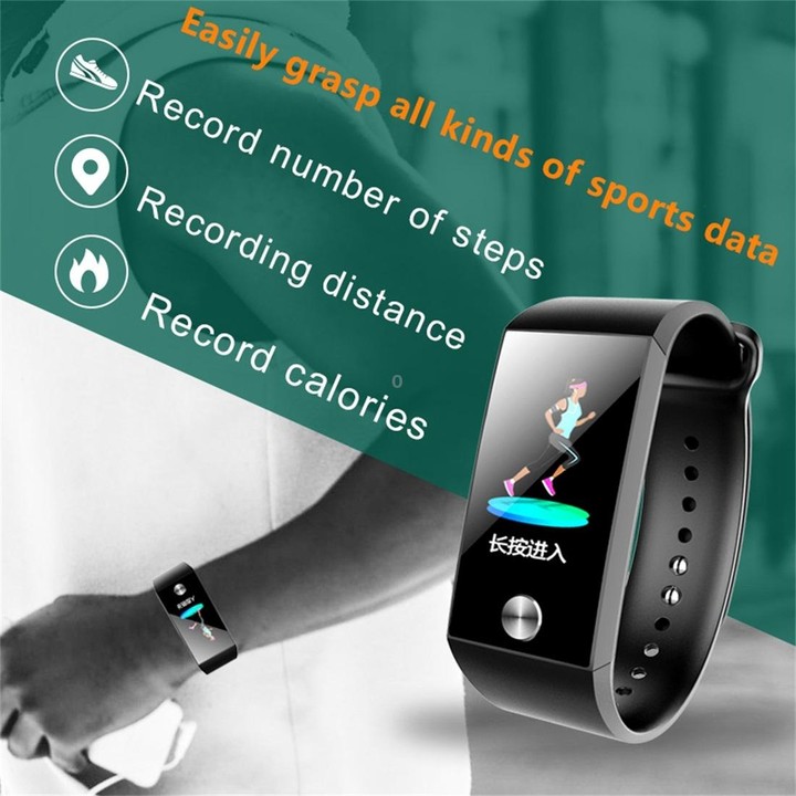 S28 1.14 inch TFT Color Screen IPX67 Waterproof Bluetooth Smartwatch, Support Call Reminder/ Heart Rate Monitoring /Blood Pressu