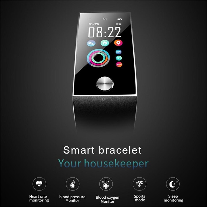 S28 1.14 inch TFT Color Screen IPX67 Waterproof Bluetooth Smartwatch, Support Call Reminder/ Heart Rate Monitoring /Blood Pressu