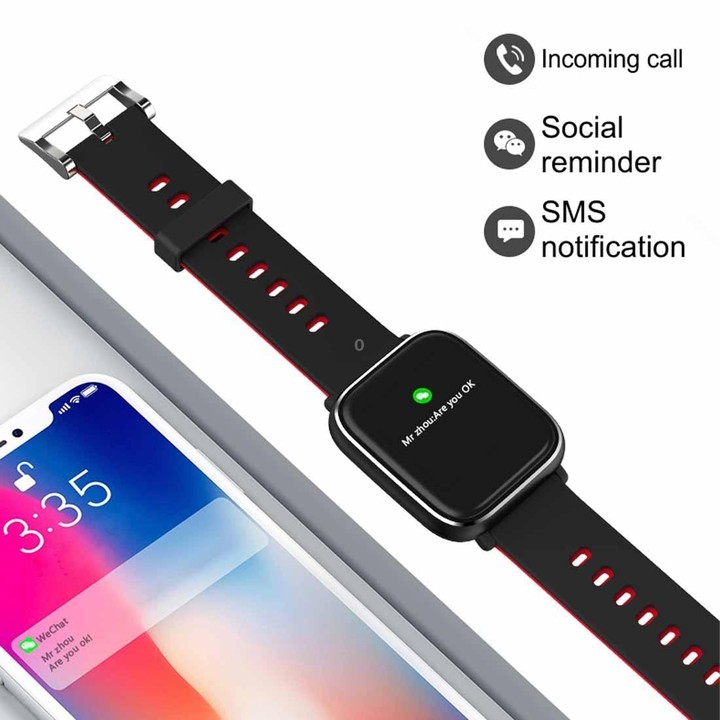 Q58S 1.3 inch TFT Touch Screen IP67 Waterproof Smartwatch, Support Call Reminder/ Heart Rate Monitoring /Blood Pressure Monitori