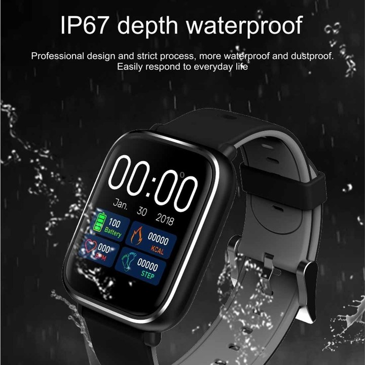 Q58S 1.3 inch TFT Touch Screen IP67 Waterproof Smartwatch, Support Call Reminder/ Heart Rate Monitoring /Blood Pressure Monitori