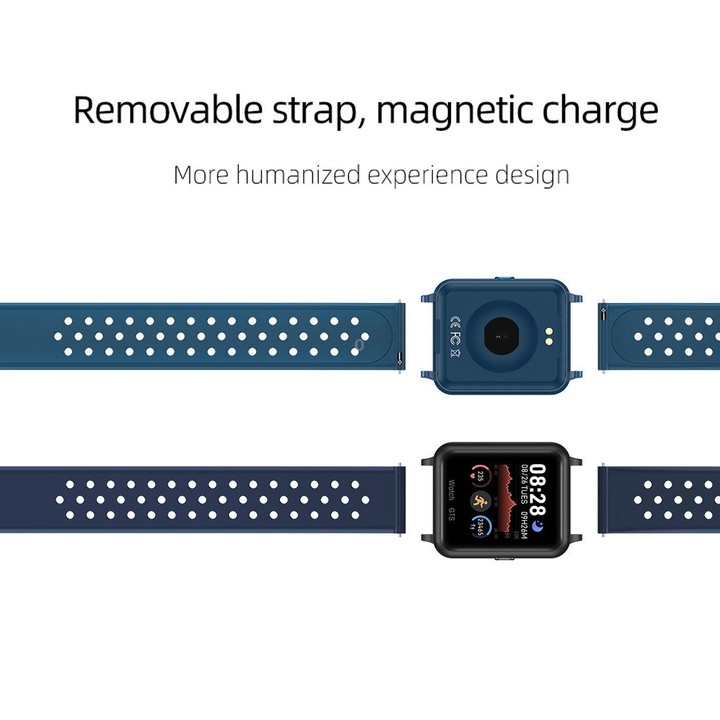 P8 1.3 inch IPS Color Screen Smart Watch, Support Heart Rate Monitoring / Blood Pressure Monitoring / Sleep Monitoring / Blood O