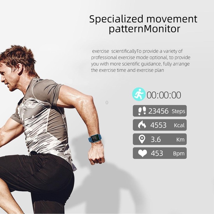 P8 1.3 inch IPS Color Screen Smart Watch, Support Heart Rate Monitoring / Blood Pressure Monitoring / Sleep Monitoring / Blood O