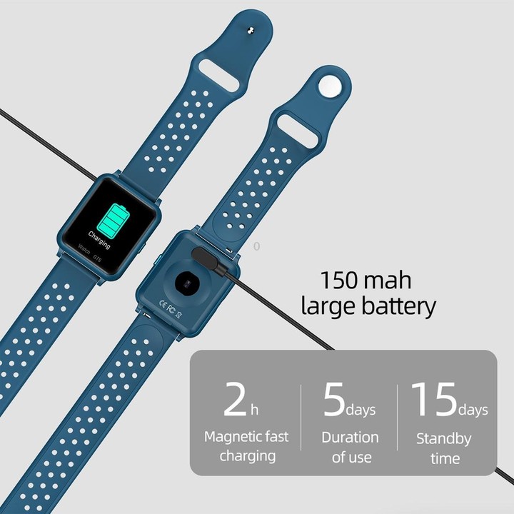 P8 1.3 inch IPS Color Screen Smart Watch, Support Heart Rate Monitoring / Blood Pressure Monitoring / Sleep Monitoring / Blood O