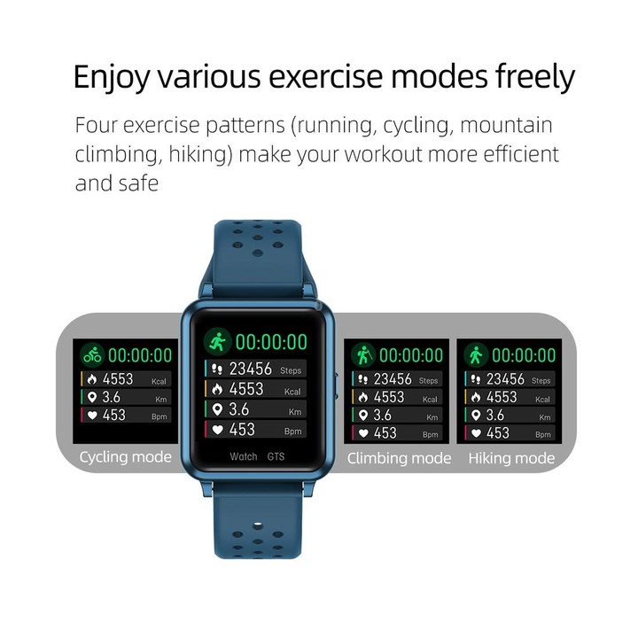 P8 1.3 inch IPS Color Screen Smart Watch, Support Heart Rate Monitoring / Blood Pressure Monitoring / Sleep Monitoring / Blood O