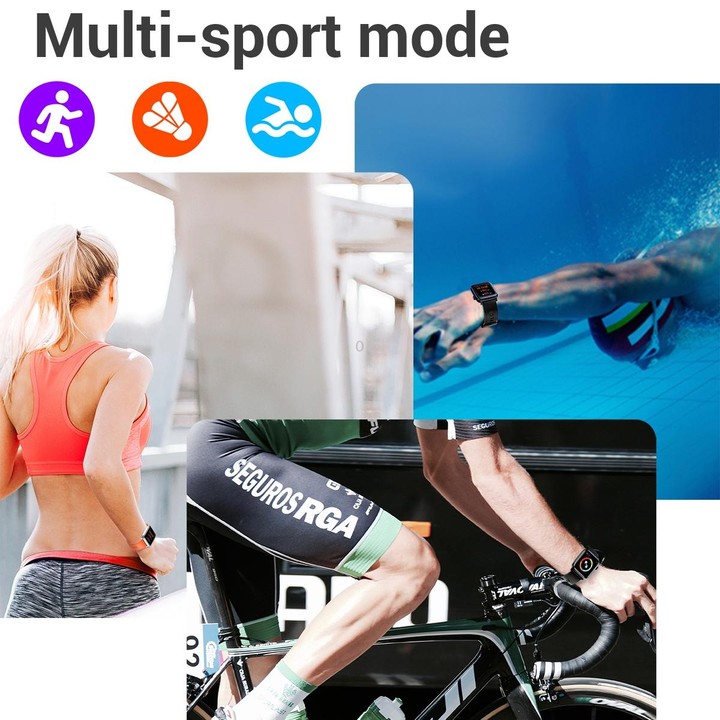 SE02 Bluetooth Smart Sports Watch, Support Heart Rate / Blood Pressure / Blood Oxygen Monitoring & Sleep Monitoring & Sedentary