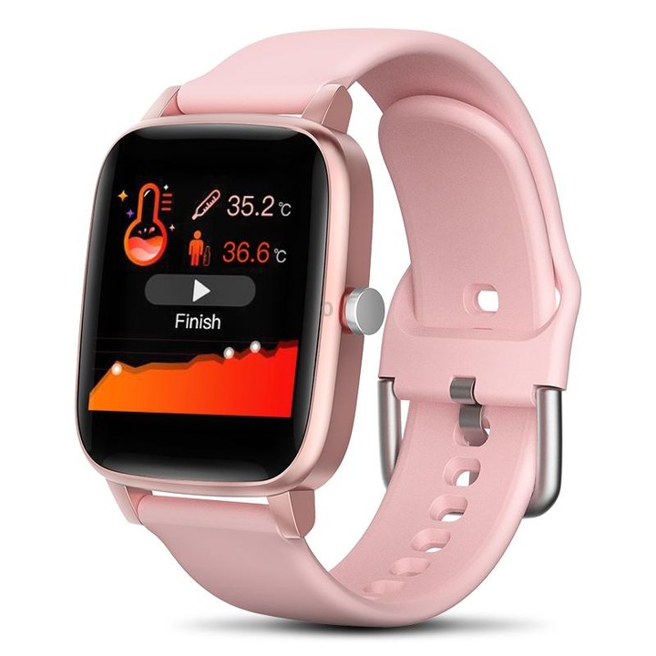 T98 1.4 inch Color Screen Smart Watch, IP67 Waterproof, Support Body Temperature Measurement / Heart Rate Monitoring / Blood Pre