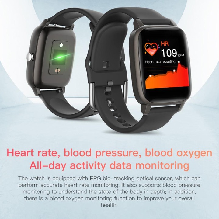 T98 1.4 inch Color Screen Smart Watch, IP67 Waterproof, Support Body Temperature Measurement / Heart Rate Monitoring / Blood Pre