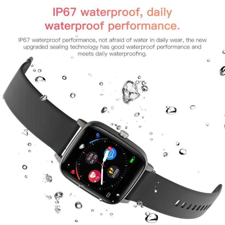 T98 1.4 inch Color Screen Smart Watch, IP67 Waterproof, Support Body Temperature Measurement / Heart Rate Monitoring / Blood Pre