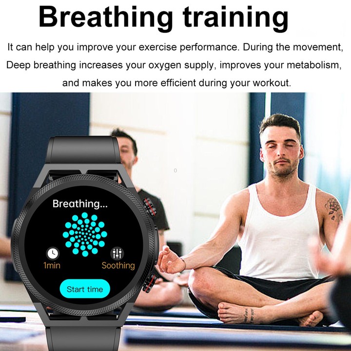 ET310 1.39 inch IPS Screen IP67 Waterproof Silicone Band Smart Watch, Support Body Temperature Monitoring / ECG (Black)