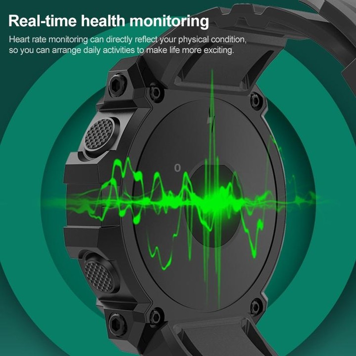 FD68S 1.44 inch Color Roud Screen Sport Smart Watch, Support Heart Rate / Multi-Sports Mode(Green)