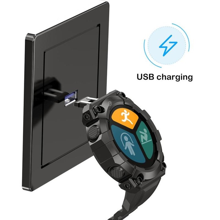 FD68S 1.44 inch Color Roud Screen Sport Smart Watch, Support Heart Rate / Multi-Sports Mode(Green)