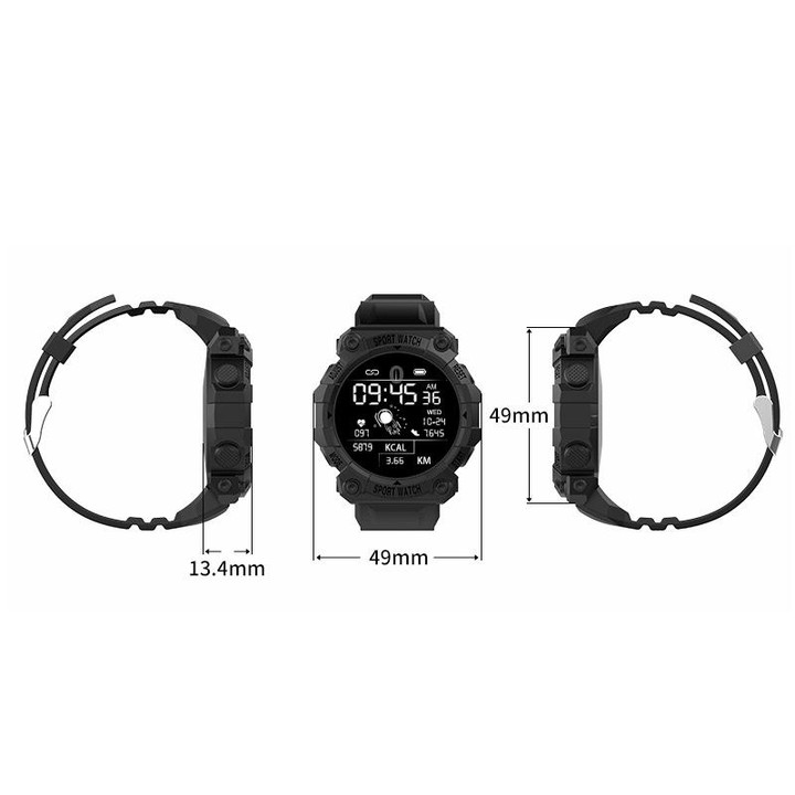 FD68S 1.44 inch Color Roud Screen Sport Smart Watch, Support Heart Rate / Multi-Sports Mode(Green)