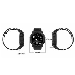 FD68S 1.44 inch Color Roud Screen Sport Smart Watch, Support Heart Rate / Multi-Sports Mode(Red)