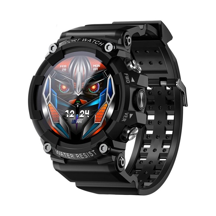 LOKMAT ATTACK 3 1.28 inch TFT Screen Sports Fitness Smart Watch, Support Bluetooth Call(Black)