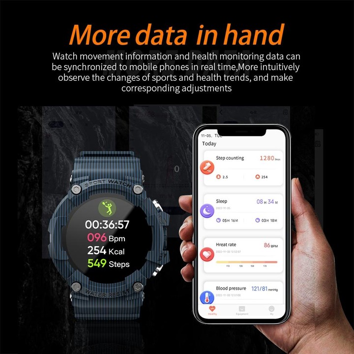 LOKMAT ATTACK 3 1.28 inch TFT Screen Sports Fitness Smart Watch, Support Bluetooth Call(Blue)