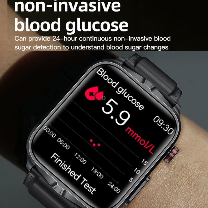 TK11P 1.83 inch IPS Screen IP68 Waterproof Silicone Band Smart Watch, Support Stress Monitoring / ECG (Black)