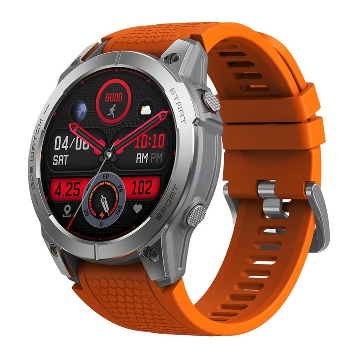 Zeblaze Stratos 3 1.43 inch AMOLED Screen IP68 Waterproof Smart Watch, Support Bluetooth Call / GPS (Orange)