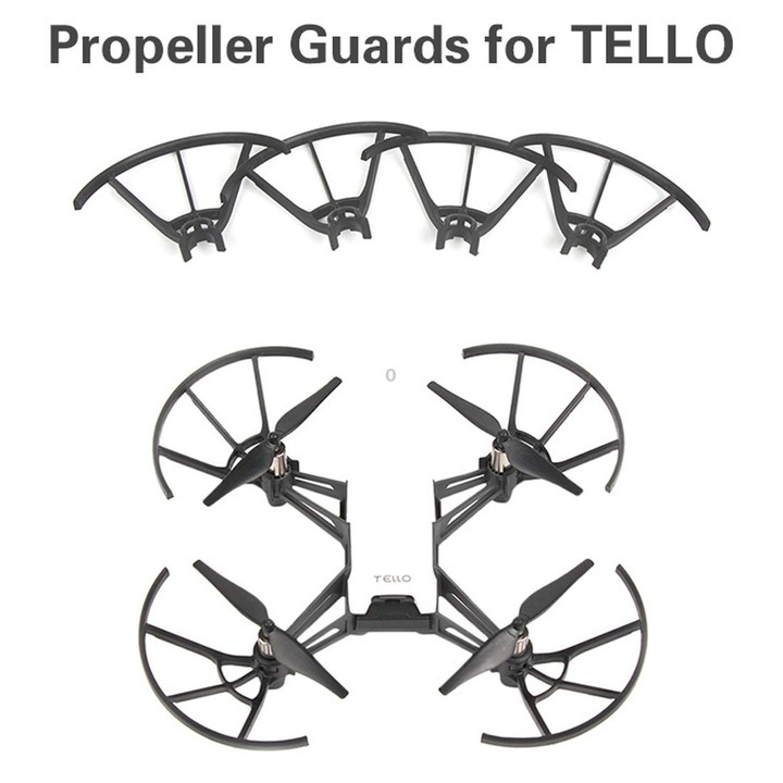 4 PCS Propeller Protective Covers for DJI TELLO Drone(Black)