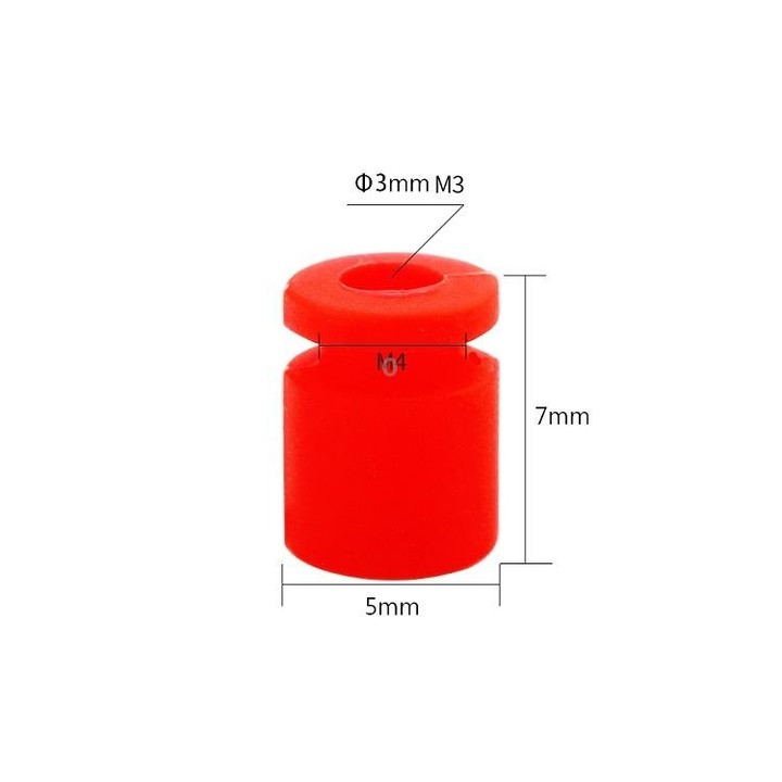5 Packs / 100pcs iFlight Damping Rubber Column 4In1 ESC Shock-absorbing Ball Aerial Model Accessories For REVO Bee32 F4/F7 Fligh