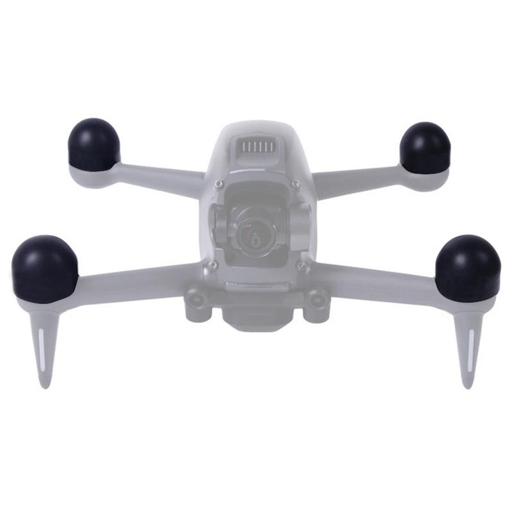 Sunnylife FV-Q9308 4 PCS Motor Protective Cover Motors Silicone Cap Protector for DJI FPV (Black)