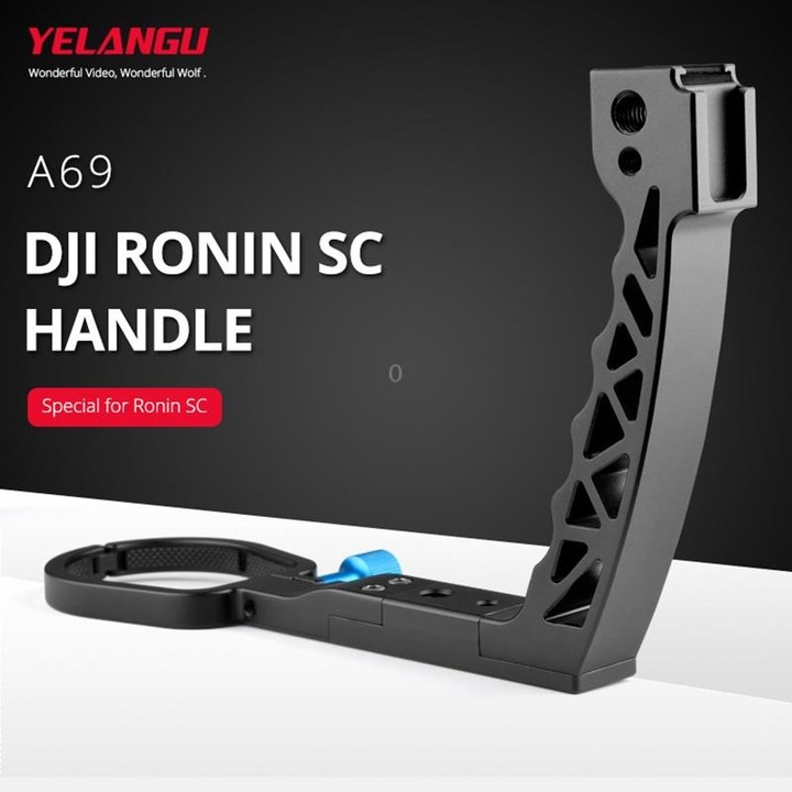 YELANGU A69 Lifting Handle Pot Handheld Stabilizer Extension Mount for DJI Ronin SC (Black)