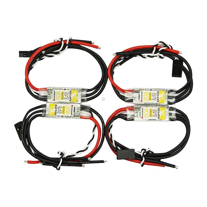 Flycolor Raptor Series Power Set, Includes 4 PCS 20A Speed Controllers + 4 PCS 2300KV Motors + 4 PCS 5045 Propellers