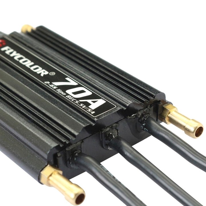 Flycolor Flymoster Series 70A 2-6S Waterproof Electronic Speed Controller for RC Boat