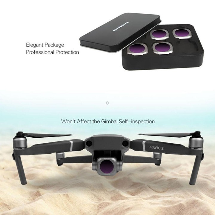 Sunnylife M2P-FI538 ND8-PL + ND16-PL + ND32-PL + ND64-PL ND-PL Lens Filter for DJI Mavic 2 Pro