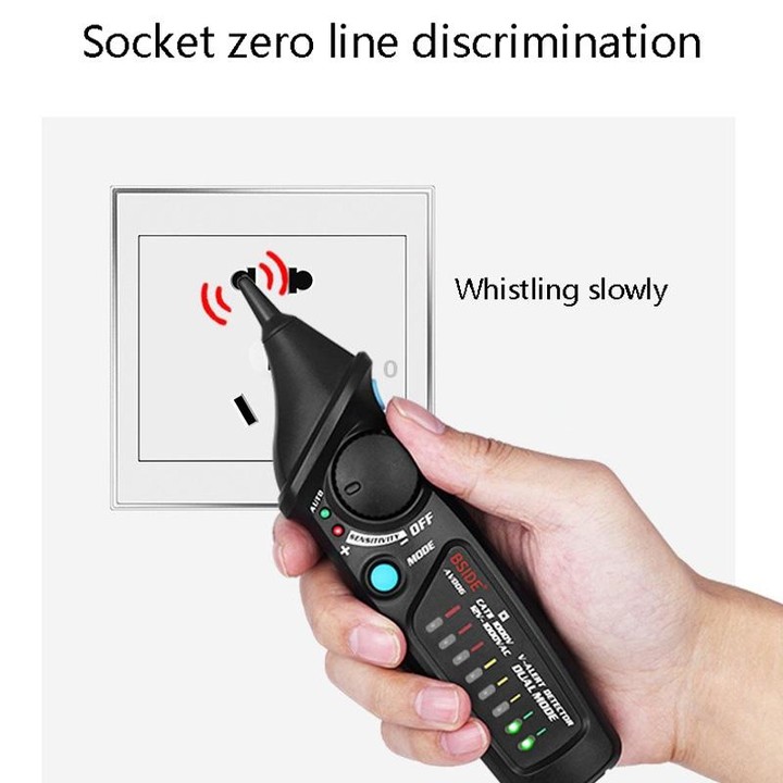 BSIDE AVD06 Non-contact AC Voltage Detectors 12~1000V Induction Electroprobe Pen Type ACV Electric Testers Household Tool with L