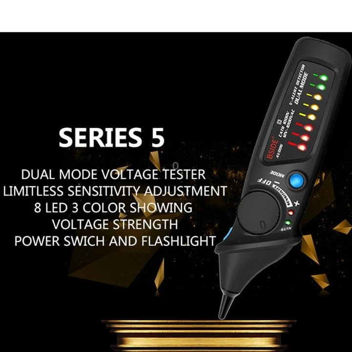 BSIDE AVD06 Non-contact AC Voltage Detectors 12~1000V Induction Electroprobe Pen Type ACV Electric Testers Household Tool with L