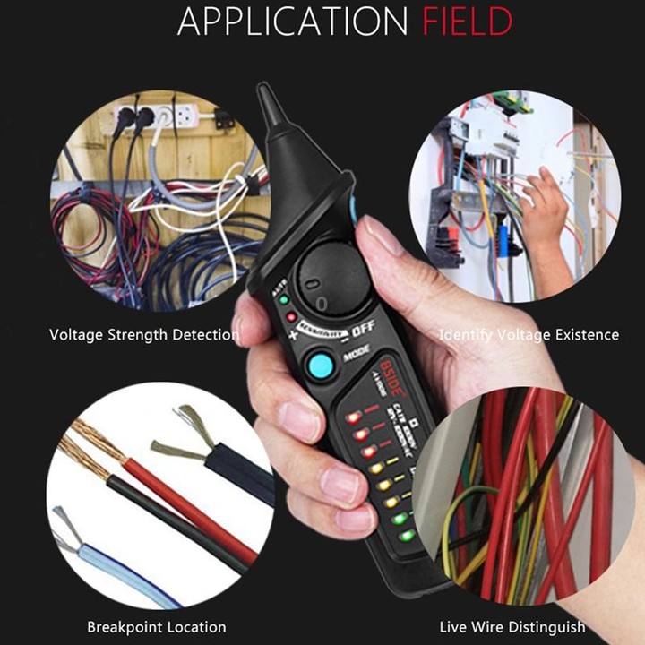 BSIDE AVD06 Non-contact AC Voltage Detectors 12~1000V Induction Electroprobe Pen Type ACV Electric Testers Household Tool with L