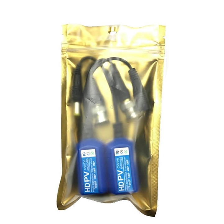 2 PCS Anpwoo 215PV 2 in 1 Power + Video Balun HD-CVI/AHD/CVI Passive Twisted Transceiver