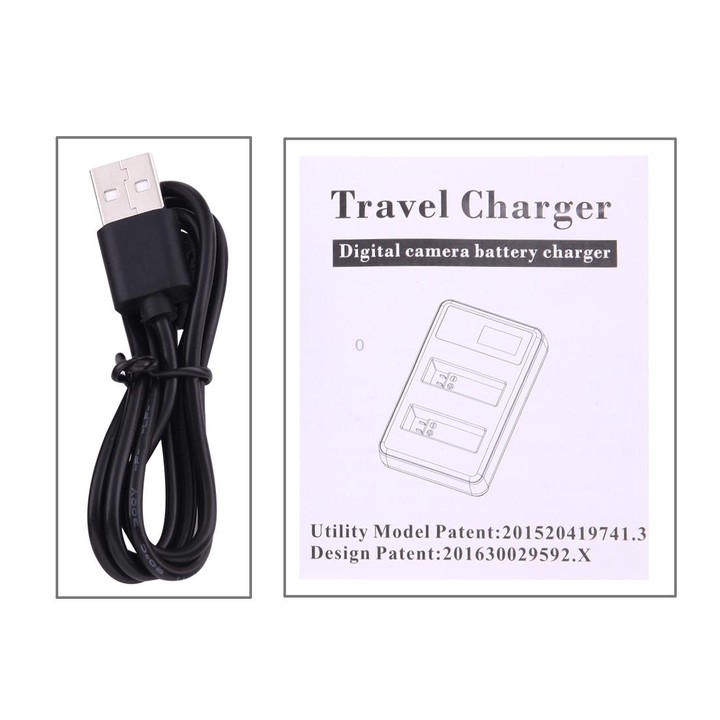 AHDBT-501 LCD Screen Dual Batteries Charger for GoPro HERO5 with Displays Charging Capacity