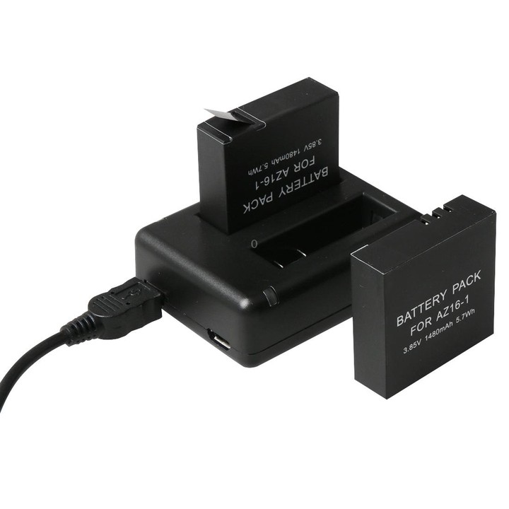 BC-AZ16 Digital Camera USB Dual Batteries Charger for Xiaomi Xiaoyi II 4K