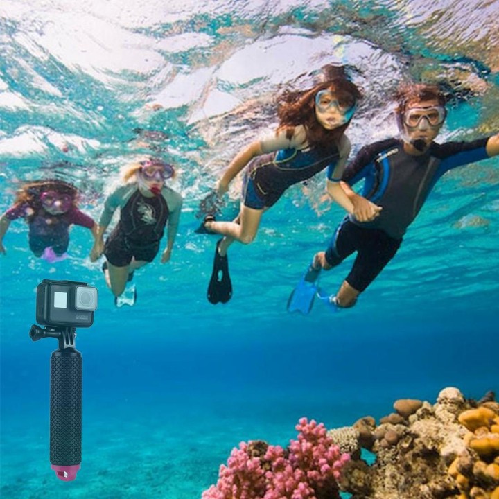 Sport Camera Floating Hand Grip / Diving Surfing Buoyancy Rods with Adjustable Anti-lost Hand Strap for HERO9 Black / HERO8 Blac