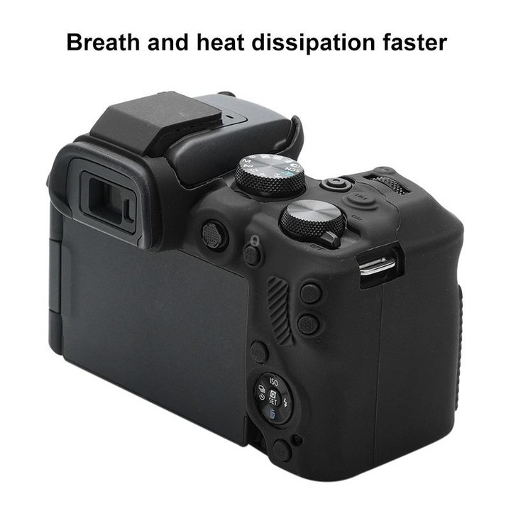 For Canon EOS R10 Soft Silicone Protective Case (Black)