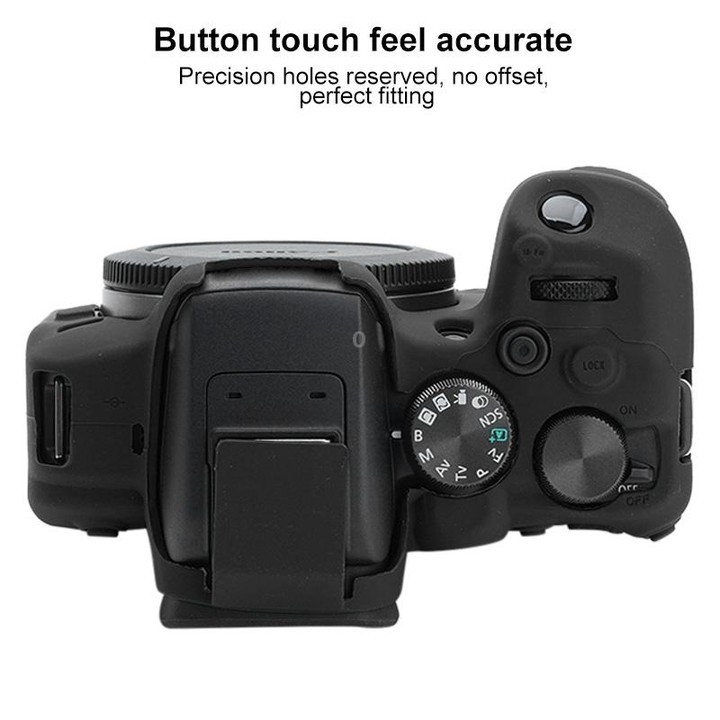 For Canon EOS R10 Soft Silicone Protective Case (Black)