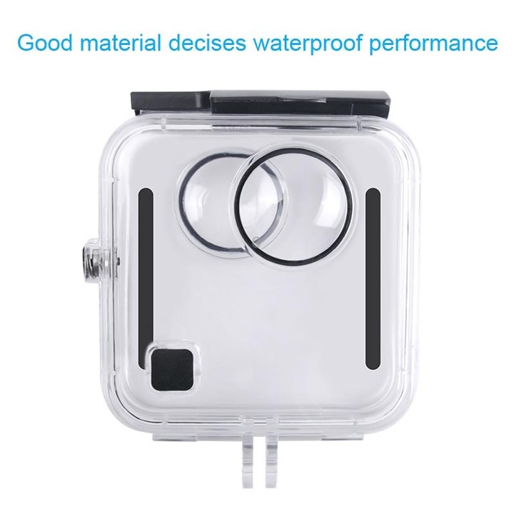 40m Waterproof Housing Protective Case for GoPro Fusion, with Buckle Basic Mount & Screw & Wrench
