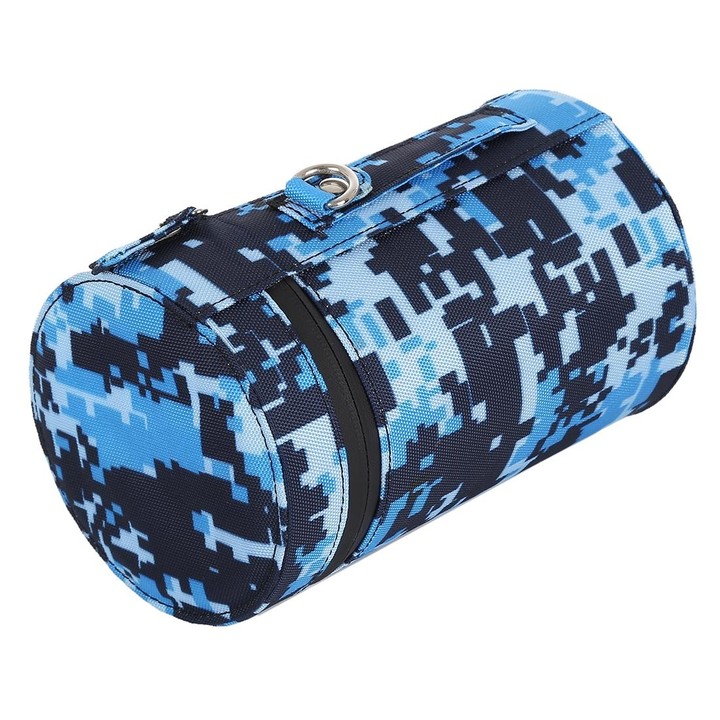 Camouflage Color Large Lens Case Zippered Cloth Pouch Box for DSLR Camera Lens, Size: 16x10x10cm (Blue)