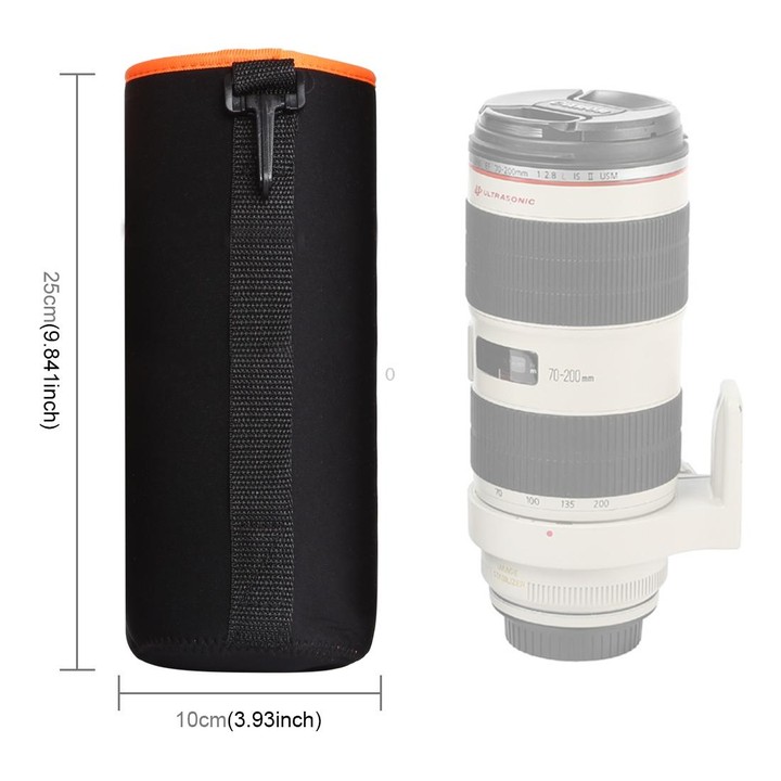 SLR Camera Lens Bag Micro Single Lens Bag Lens Inner Bile Bag Waterproof Protective Case Plus Velvet Thickening, Diameter: 10cm,
