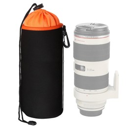 SLR Camera Lens Bag Micro Single Lens Bag Lens Inner Bile Bag Waterproof Protective Case Plus Velvet Thickening, Diameter: 10cm,