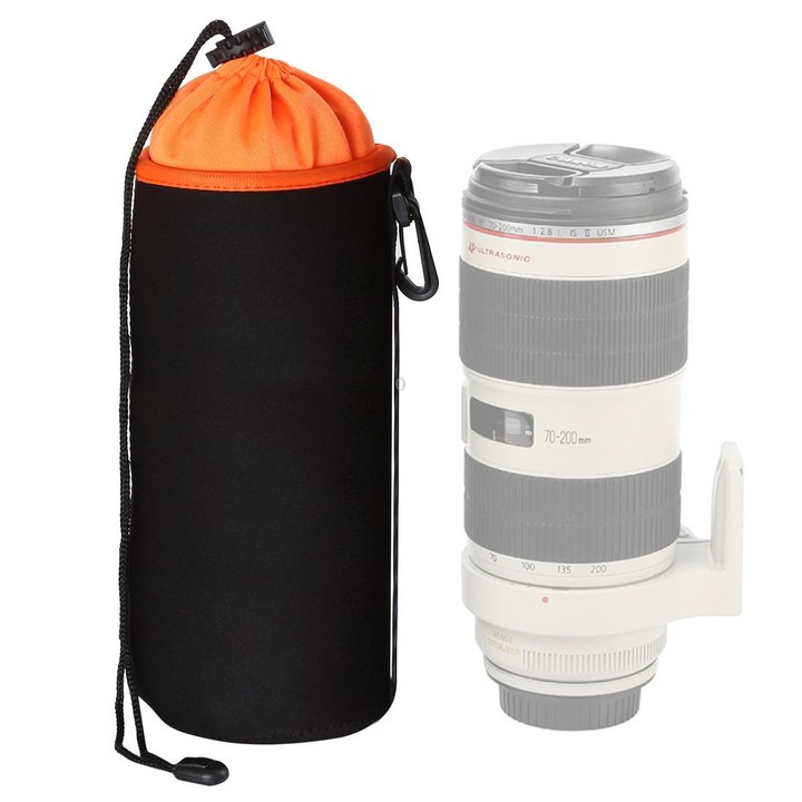 SLR Camera Lens Bag Micro Single Lens Bag Lens Inner Bile Bag Waterproof Protective Case Plus Velvet Thickening, Diameter: 10cm,