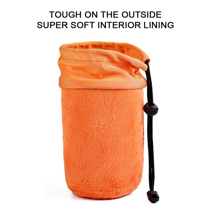 SLR Camera Lens Bag Micro Single Lens Bag Lens Inner Bile Bag Waterproof Protective Case Plus Velvet Thickening, Diameter: 10cm,