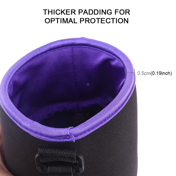SLR Camera Lens Bag Micro Single Lens Bag Lens Inner Bile Bag Waterproof Protective Case Plus Velvet Thickening, Diameter: 10cm,