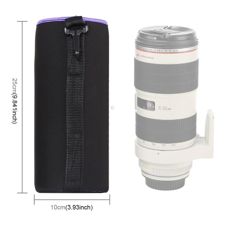 SLR Camera Lens Bag Micro Single Lens Bag Lens Inner Bile Bag Waterproof Protective Case Plus Velvet Thickening, Diameter: 10cm,