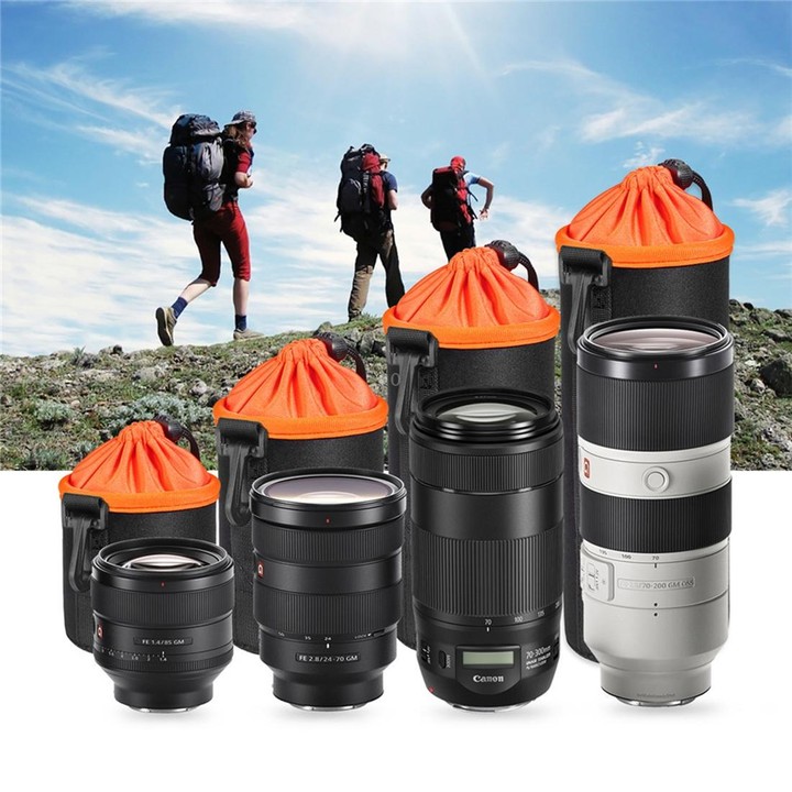 SLR Camera Lens Bag Micro Single Lens Bag Lens Inner Bile Bag Waterproof Protective Case Plus Velvet Thickening, Diameter: 10cm,
