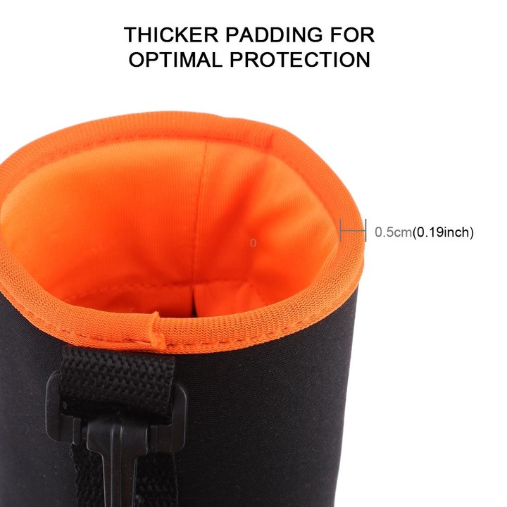 SLR Camera Lens Bag Micro Single Lens Bag Lens Inner Bile Bag Waterproof Protective Case Plus Velvet Thickening, Diameter: 10cm,