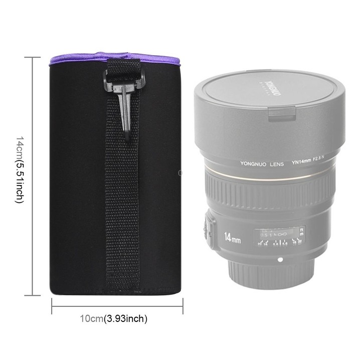 SLR Camera Lens Bag Micro Single Lens Bag Lens Inner Bile Bag Waterproof Protective Case Plus Velvet Thickening, Diameter: 10cm,